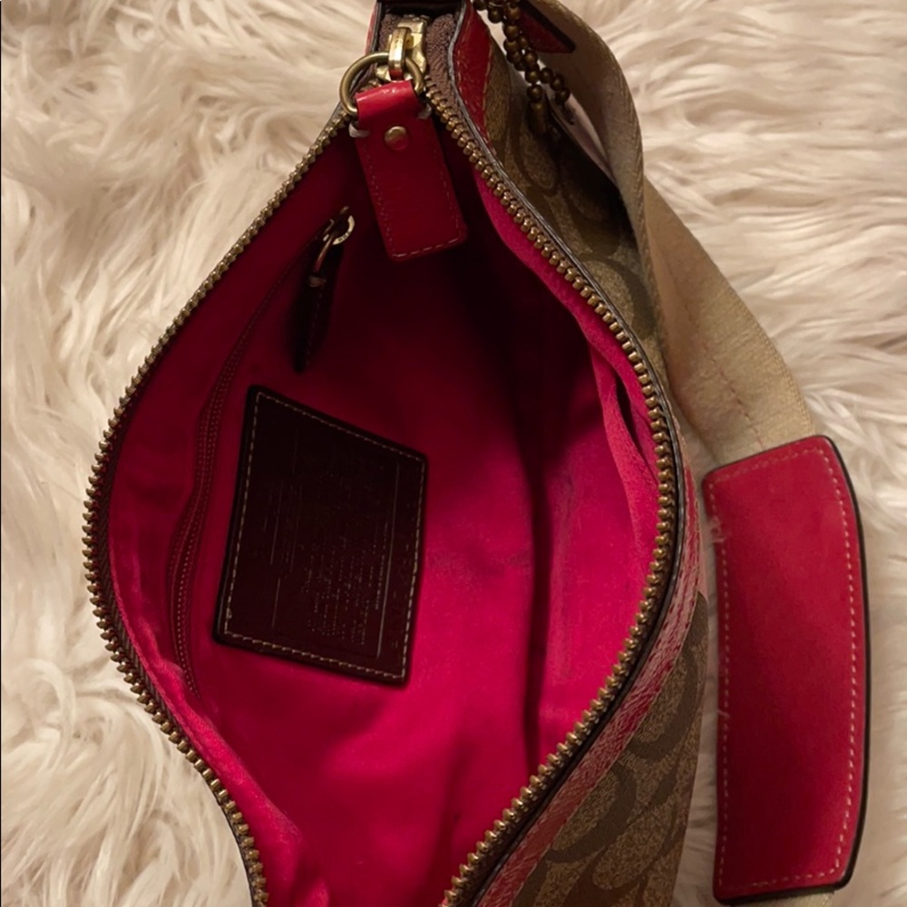 Coach signature brown, Light Pink Heritage Stripe - Picture 5 of 5